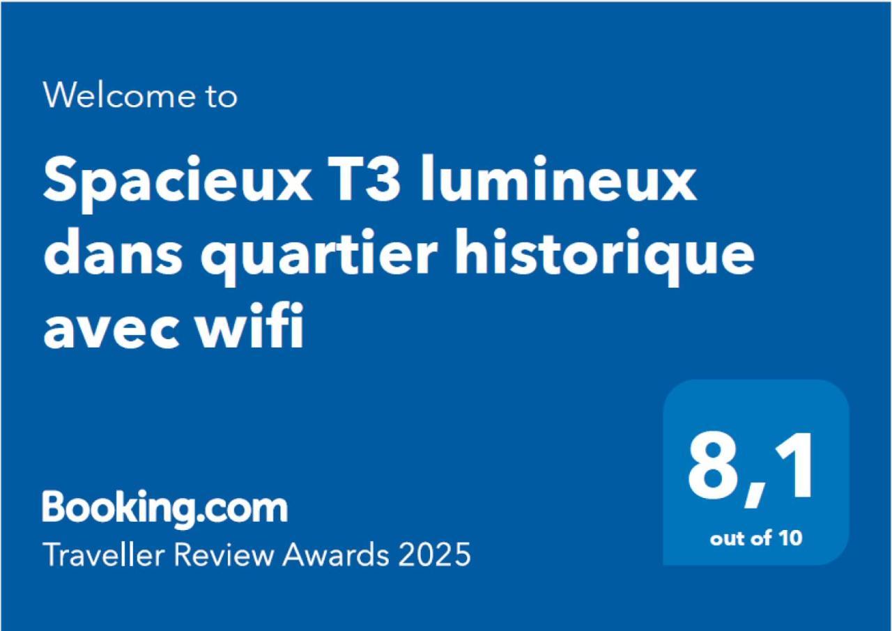 Spacieux T3 Lumineux Dans Quartier Historique Avec Wifi ルドン エクステリア 写真